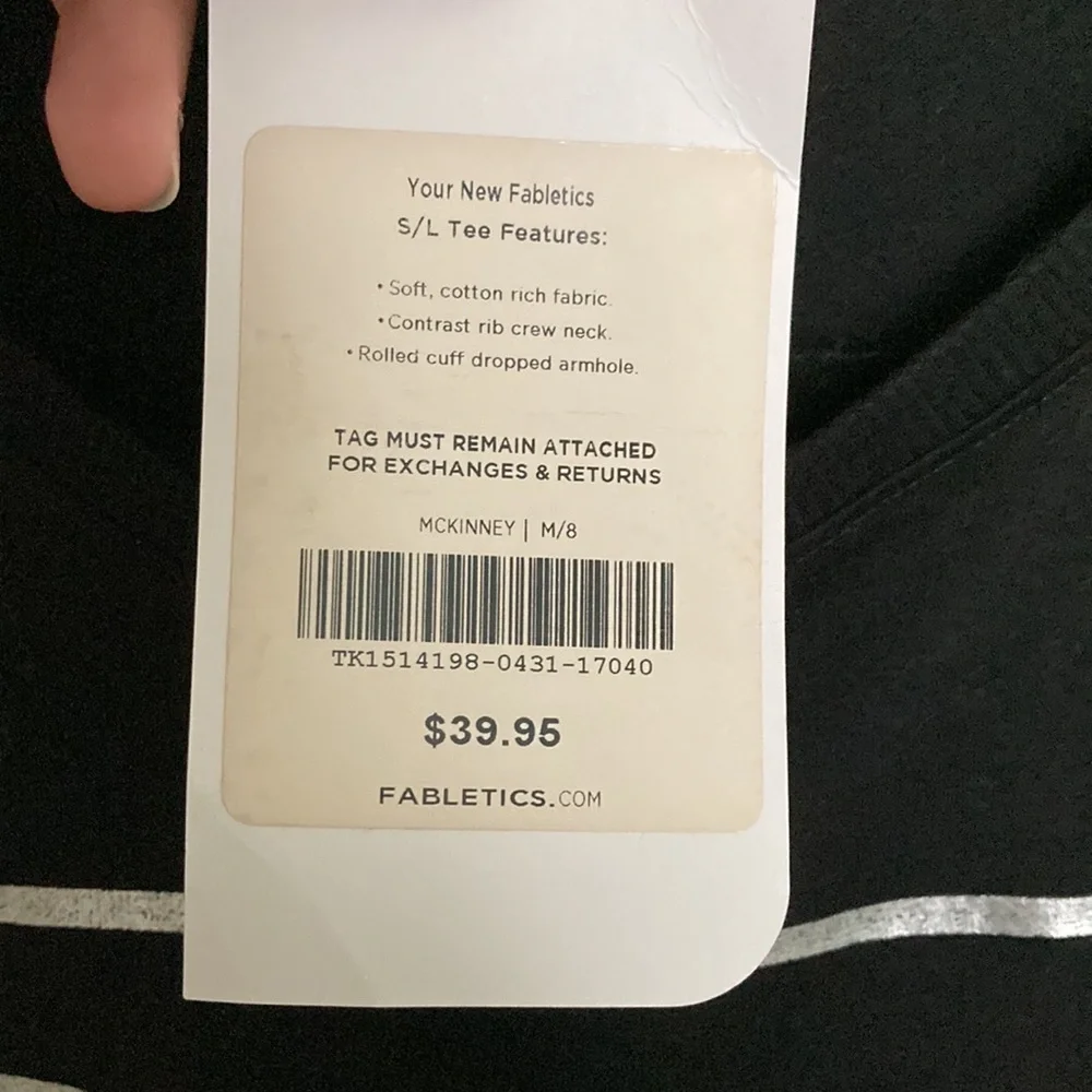 New Fabletics Work Out Muscle Tee - Picture 3 of 4